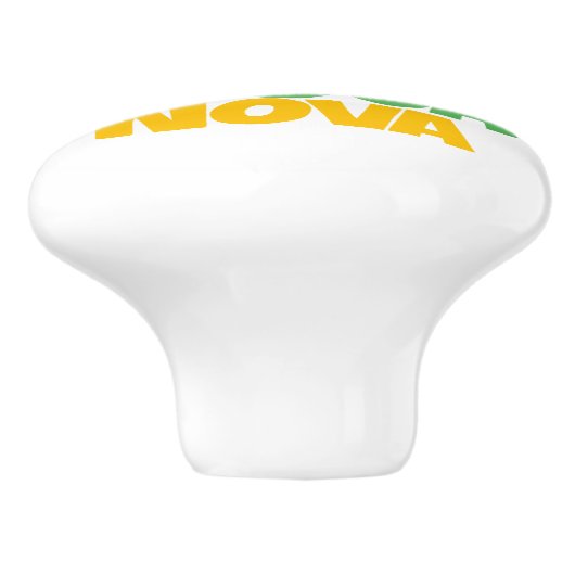 I Liebe Bossa Nova Geschenk für brasilianische Mus Keramikknauf (Seitenansicht)