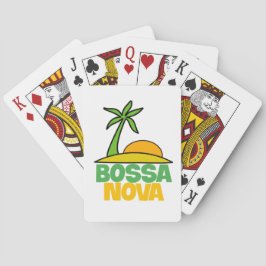 I Liebe Bossa Nova Geschenk für brasilianische Mus Spielkarten