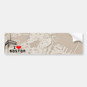 I Liebe-Boston-Autoaufkleber Autoaufkleber