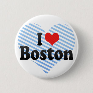 I Liebe Boston Button