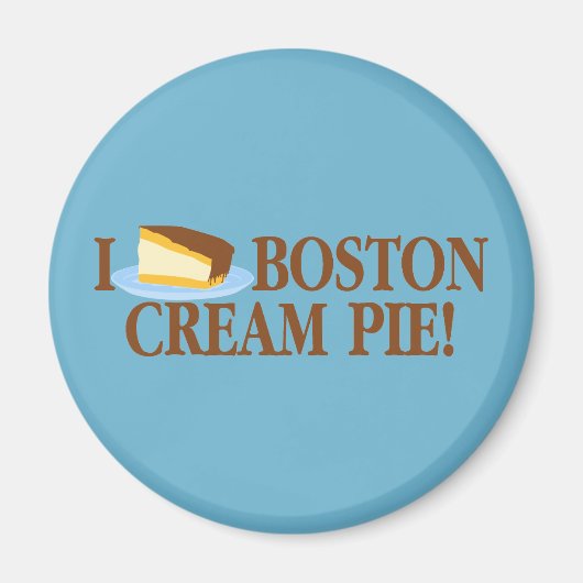 I Liebe Boston Cream Pie Magnet (Vorne)