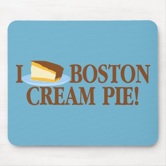 I Liebe Boston Cream Pie Mousepad (Vorne)