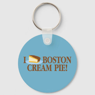 I Liebe Boston Cream Pie Schlüsselanhänger