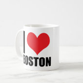 I Liebe Boston Kaffeetasse (Vorderseite Links)