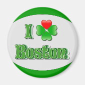 i Liebe Boston - Kleber Magnet (Vorne)