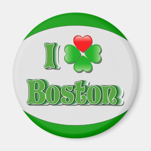 i Liebe Boston - Kleber Magnet (Vorne)
