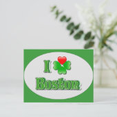 i Liebe Boston - Kleber Postkarte (Stehend Vorderseite)