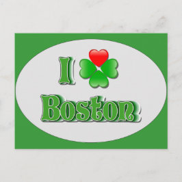i Liebe Boston - Kleber Postkarte
