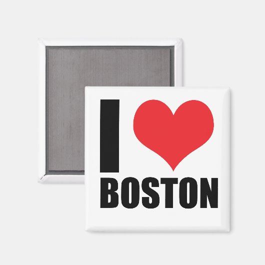 I Liebe Boston Magnet (Vorderseite/Rückseite)