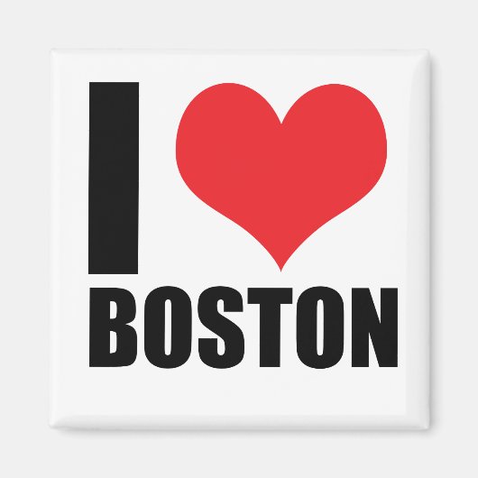 I Liebe Boston Magnet (Vorne)