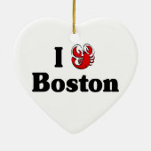 I Liebe Boston ormanent Keramikornament (Hinten)