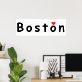 I Liebe Boston Poster (Heimbüro)