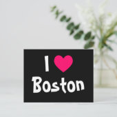 I Liebe Boston Postkarte (Stehend Vorderseite)
