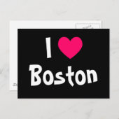 I Liebe Boston Postkarte (Vorne/Hinten)