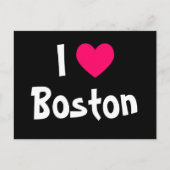 I Liebe Boston Postkarte (Vorderseite)