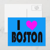 I Liebe Boston Postkarte (Vorne/Hinten)