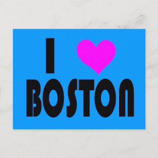 I Liebe Boston Postkarte