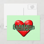 I Liebe Boston Postkarte (Vorne/Hinten)