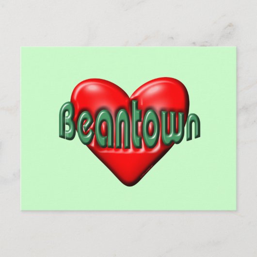 I Liebe Boston Postkarte (Vorderseite)