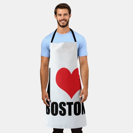 I Liebe Boston Schürze (Getragen)