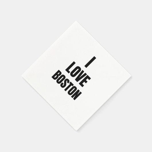 I LIEBE BOSTON SERVIETTE (Ecke)