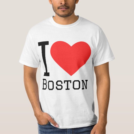 I Liebe Boston T-Shirt (Vorderseite)
