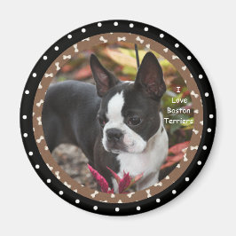 I Liebe Boston Terrier Dogs Magnet