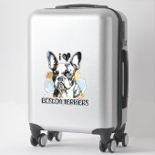 I Liebe Boston Terriers Aufkleber (Koffer)