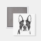 I Liebe Boston Terriers Magnet (Vorderseite/Rückseite)