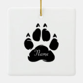 I Liebe Boston Terriers Personalisiert Keramikornament (Rückseite)