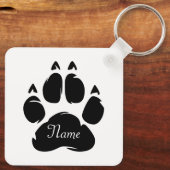 I Liebe Boston Terriers Personalisiert Schlüsselanhänger (Rückseite)