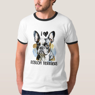 I Liebe Boston Terriers T-Shirt