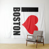 I Liebe Boston Wandteppich (Beispiel (Horizontal))