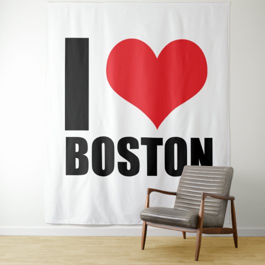 I Liebe Boston Wandteppich (Beispiel)