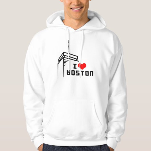 I Liebe-BostonHoodie Hoodie (Vorderseite)
