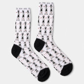I Liebe Bostons - Boston Terriers (schwarz & weiß) Socken (Rechts)