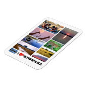 I LIEBE Botswana - Magnet (Linke Seite)