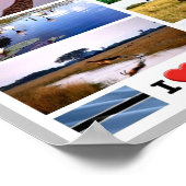 I LIEBE Botswana - Poster (Ecke)