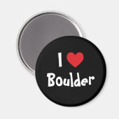 I Liebe Boulder Magnet (Vorderseite/Rückseite)