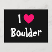 I Liebe Boulder Postkarte (Vorderseite)