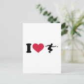 I Liebe Boule Boccia Player Postkarte (Stehend Vorderseite)