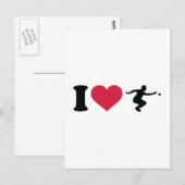 I Liebe Boule Boccia Player Postkarte (Vorne/Hinten)