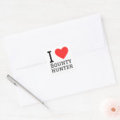 I Liebe Bounty Jäger Quadratischer Aufkleber (Umschlag)