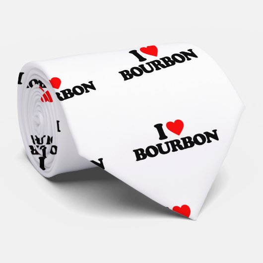 I LIEBE BOURBON KRAWATTE (Gerollt)