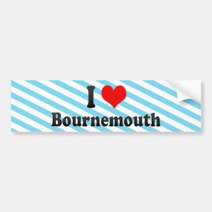 I Liebe Bournemouth, Vereinigtes Königreich Autoaufkleber