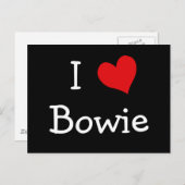 I Liebe Bowie Postkarte (Vorne/Hinten)