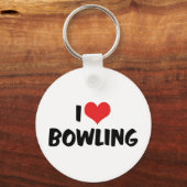 I LIEBE BOWLING SCHLÜSSELANHÄNGER (Vorderseite)