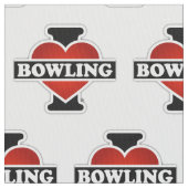 I Liebe Bowling Stoff (Nahaufnahme)
