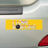 I Liebe-Bowlings-Autoaufkleber Autoaufkleber (Auf Auto)