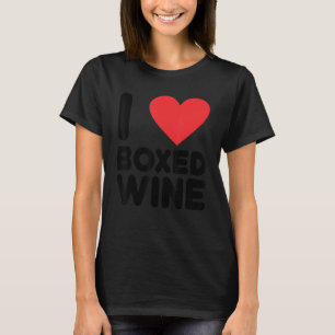 I Liebe Boxed Wein Niedrig Wein 2 T-Shirt